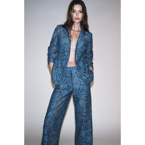 ZARA LACE BLAZER - Picture 3 of 7